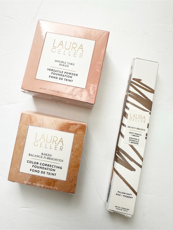Laura Geller Other - Laura Geller Bundle - Powder Foundations & Bravo Brows Pencil